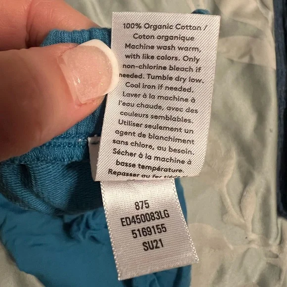 Open Edit Blue girls Shorts with Yellow Accents size 8 Be Yourself - Picture 4 of 5